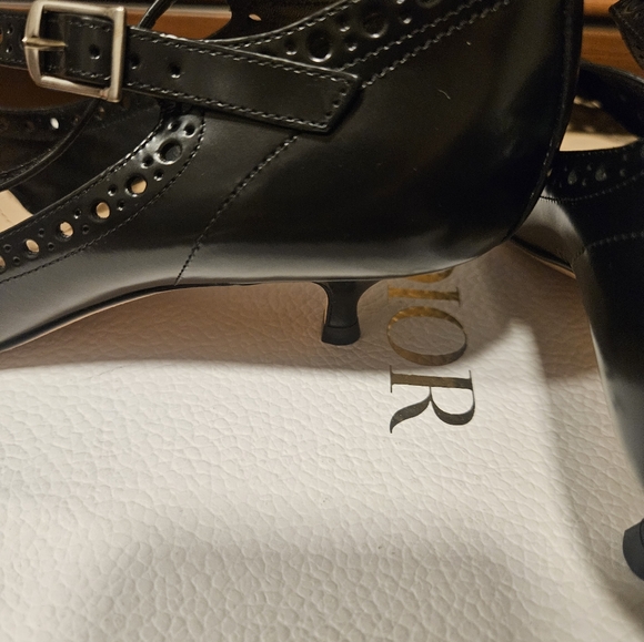 CHRISTIAN DIOR black leather 2019 TEDDY-D Pumps Shoes 36 - Picture 3 of 8